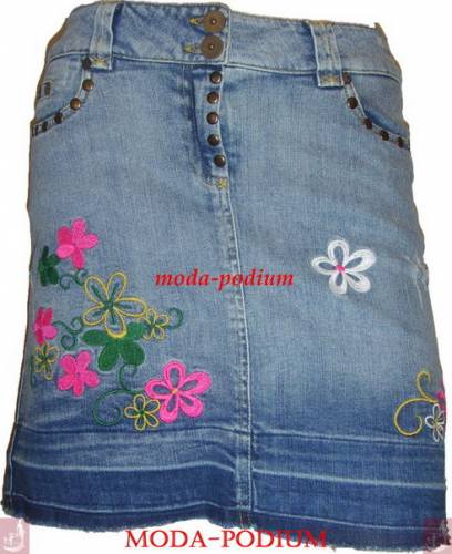 джинсовые юбки 2012
